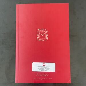 Cartier Watchmaking Collection 2015 Soft Cover Catalog Gold Embossed Book